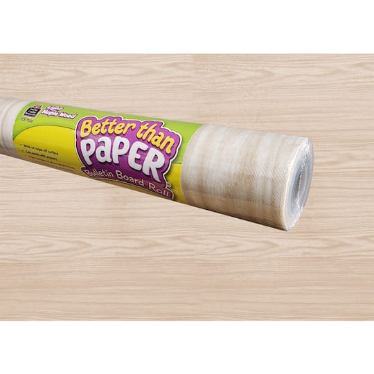 Teacher Created Resources Better Than Paper® Light Maple Wood Design Bulletin Board Roll, 4ct.
